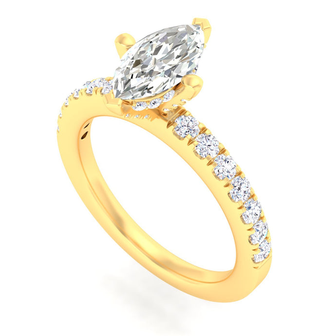 14 Karat Diamond Bridal Engagement Ring